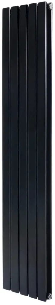 Вертикальный дизайнерский радиатор отопления ARTTIDESIGN Livorno II 5/1600/340, черный матовый
